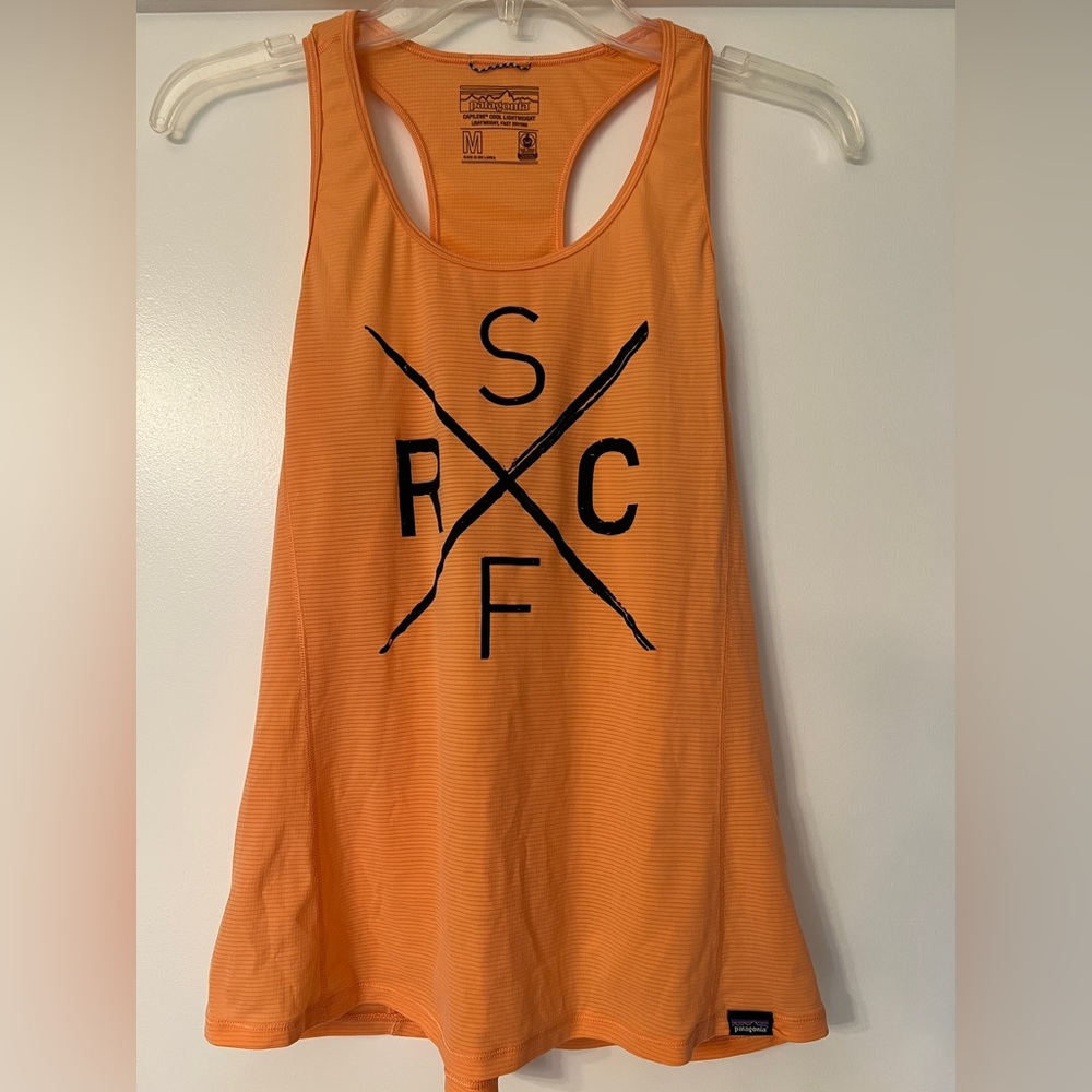 Patagonia Capilene Cool Lightweight Women's Orange Tank Top - M